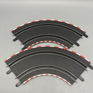 Set Of 2 Carrera GO 1:43 Curved 90° 12.5" Slot Car Track